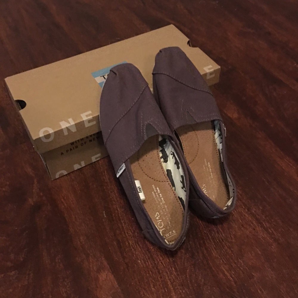 Toms classic ash canvas shoes
